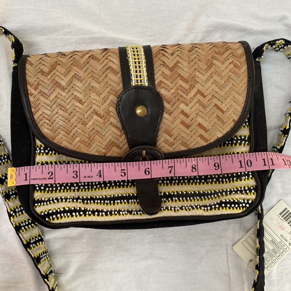 Anthropologie Woven & Beaded Shoulder Bag - Picture 12 of 14